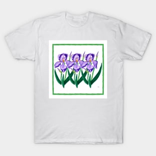 Purple Iris Garden T-Shirt